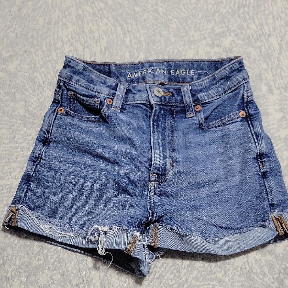 American Eagle Outfitters Women's Blue Denim Shorts